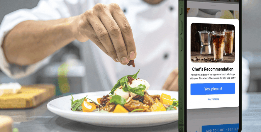 Guest scanning a table QR code to order in the restaurant