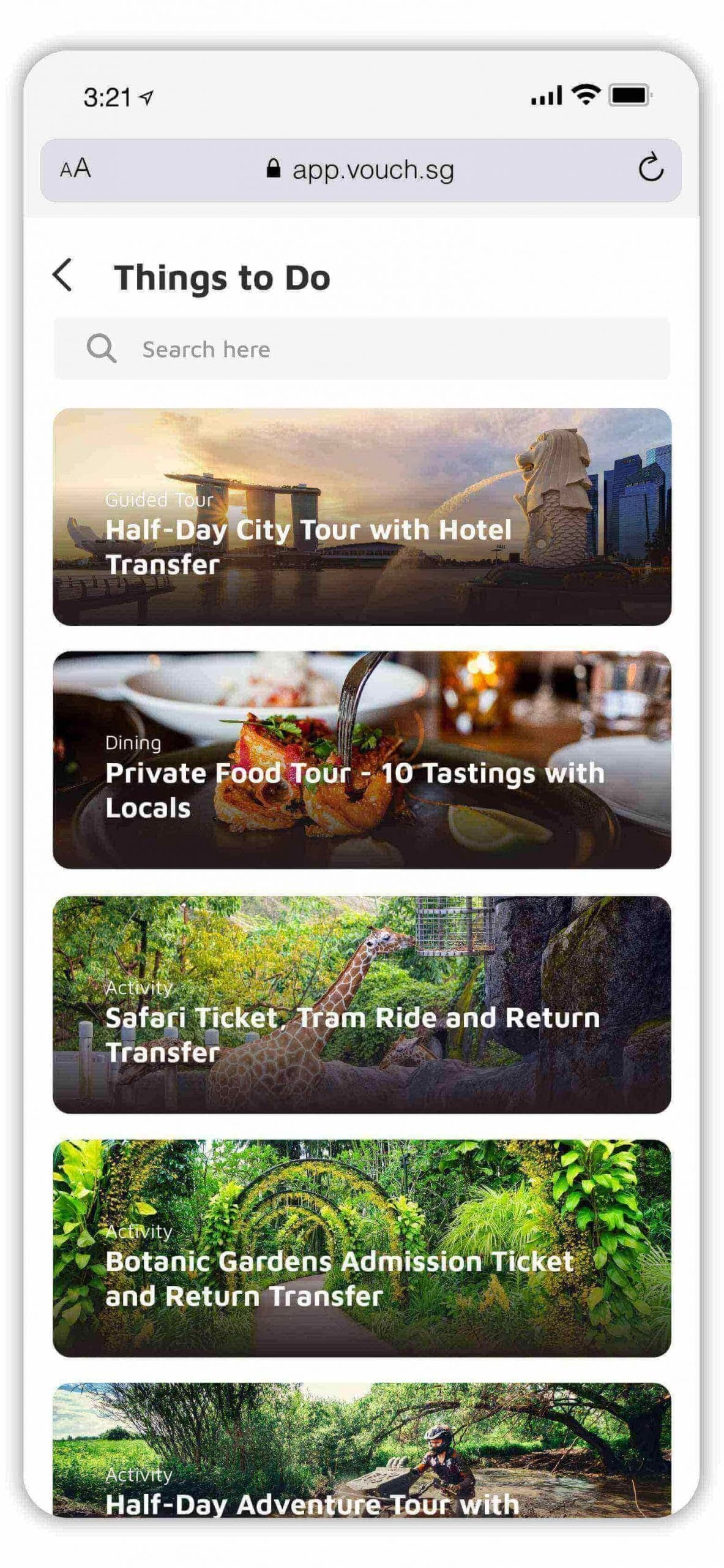 Guest viewing nearby attractions