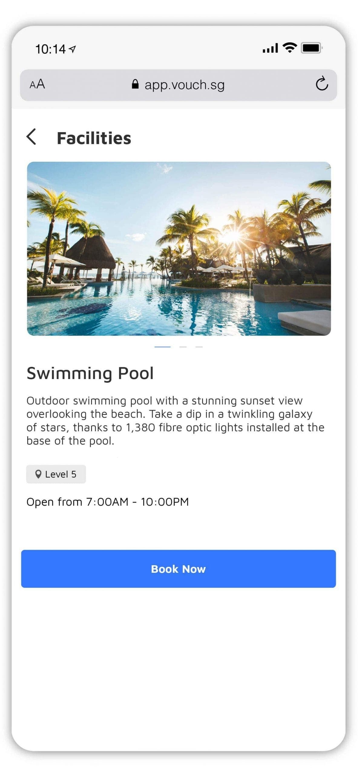 Guest viewing facility operating details