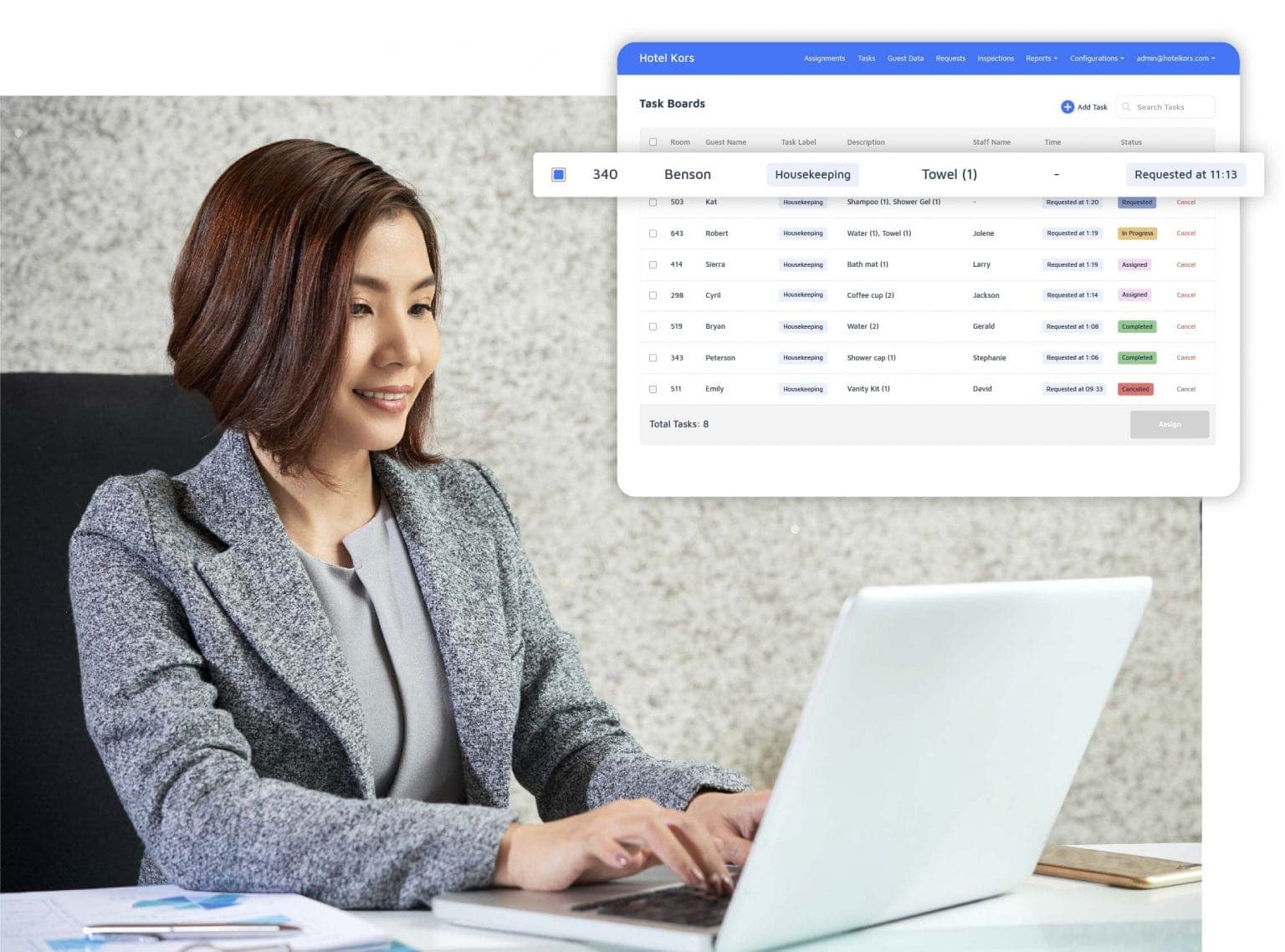 Task Manager reassigning the request
