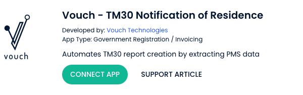 Cloudbeds × Vouch TM30 Integration — preview