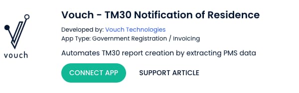Cloudbeds × Vouch TM30 연동 — preview